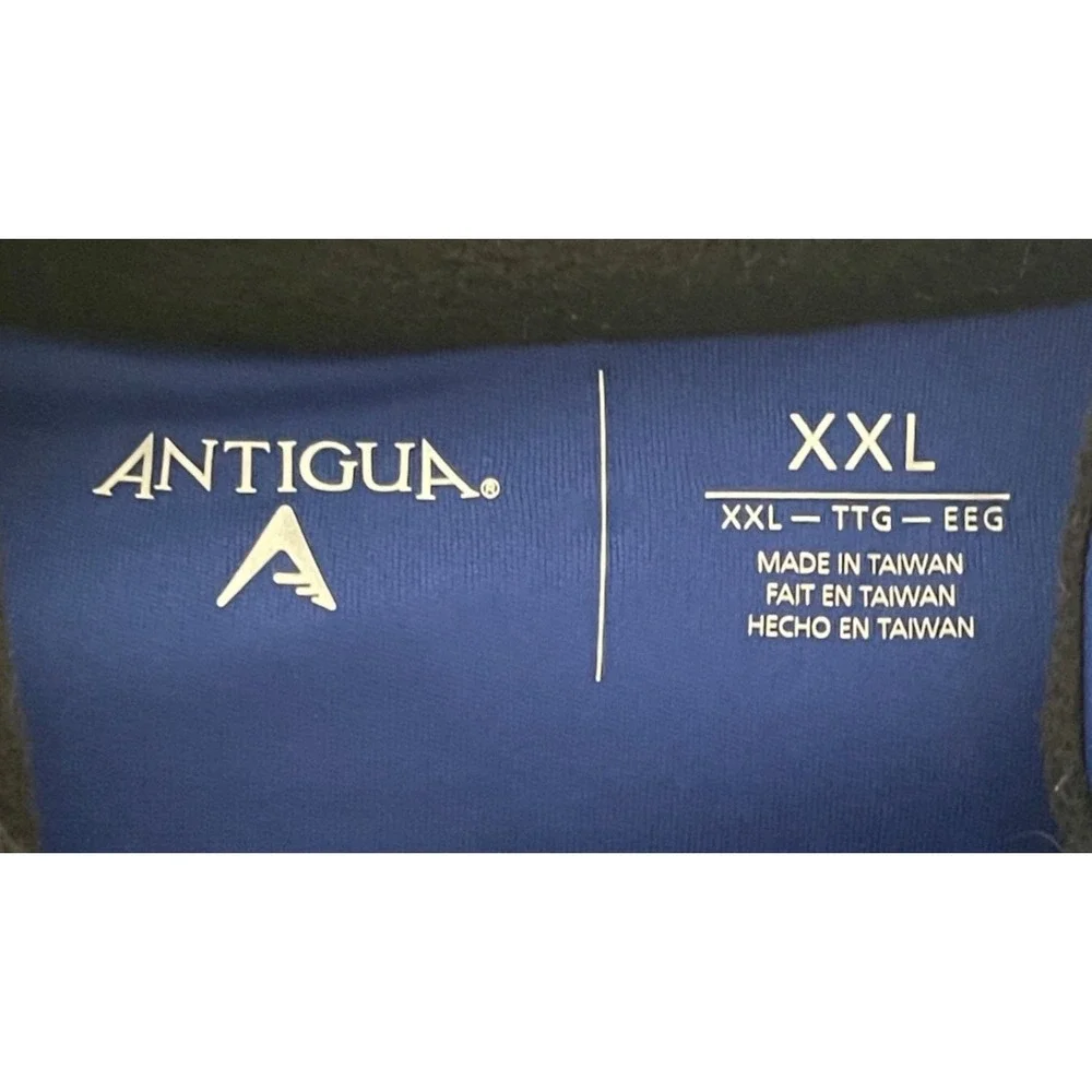 Texas Rangers Antigua Wind Breaker Jacket Men's XXL Blue Full‎ Zip Up